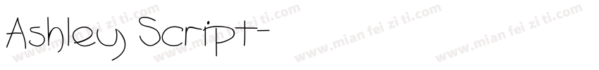 Ashley Script字体转换